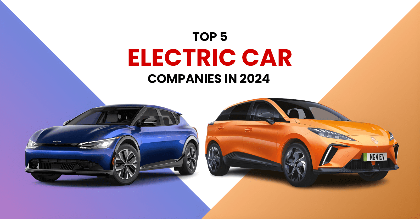 Top 5 Electric Car Companies in india 2024